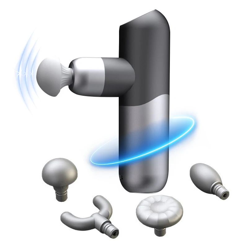 

Customizable Deep Tissue Fascia Percussion Vibration Fitness Massager Mini Pocket Sports Body Muscle Massage Gun Brushless Motor