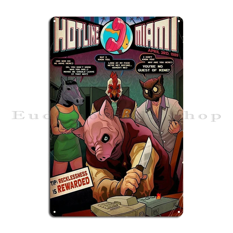 قبرك جاهز الخط الساخن ميامي قصص مذهلة للعلوم الفائقة المجلد 05 ملصق علامة معدنية كوميدية للخيال العلمي في ثلاثينيات القرن العشرين #4