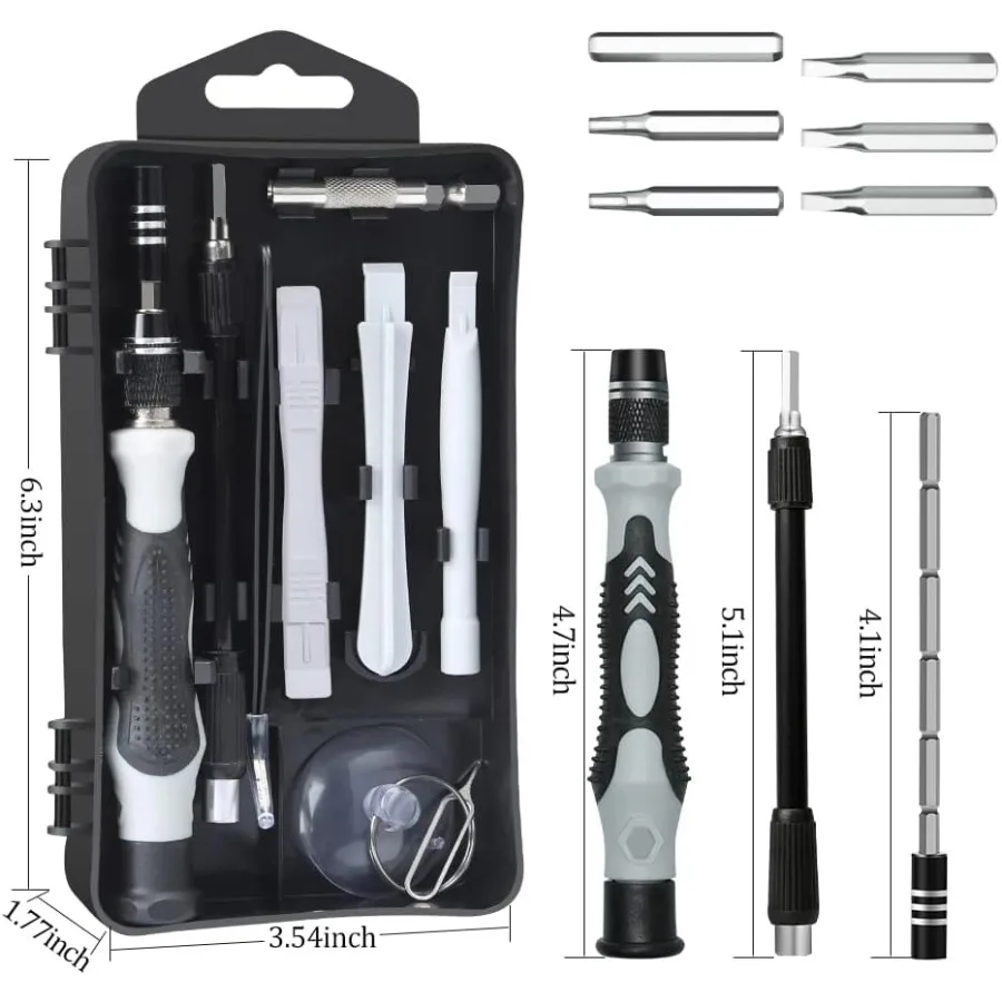 مجموعة مفكات براغي مغناطيسية دقيقة مكونة من 122 قطعة لإصلاح الأجهزة الإلكترونية بما في ذلك سلسلة iPhone Mac iPad والكمبيوتر اللوحي والكمبيوتر المحمول Xbox Seri #3