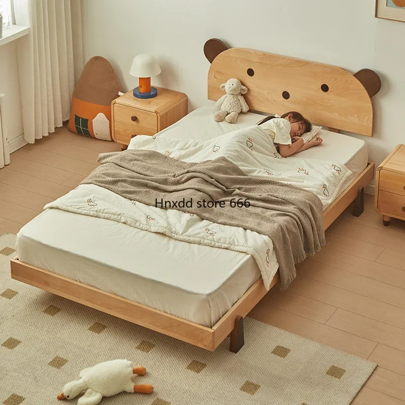 Letto per bambini piccolo appartamento in legno massello moderno semplice