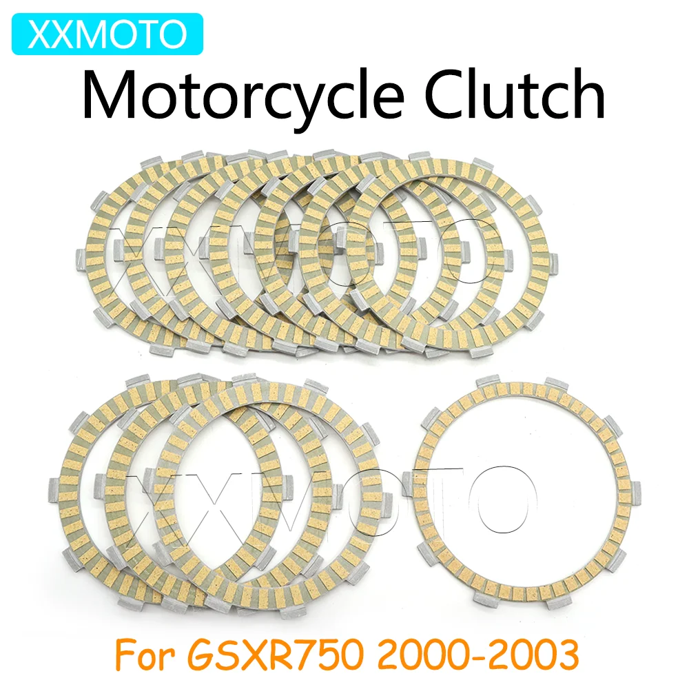 

For Suzuki GSXR750 GSX R750 2000 2001 2002 2003 Motorcycle Clutch Plates Friction Disc Kits GSX-R750 Accessories