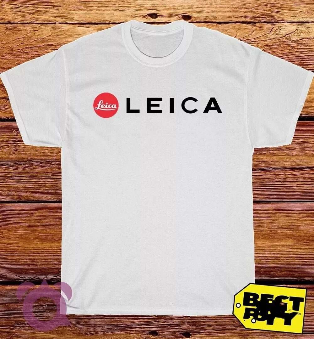 

Новинка лета 2025 года, футболка с логотипом Leica Camera, американская забавная футболка, хлопковая футболка с круглым вырезом и принтом для мужчин и женщин