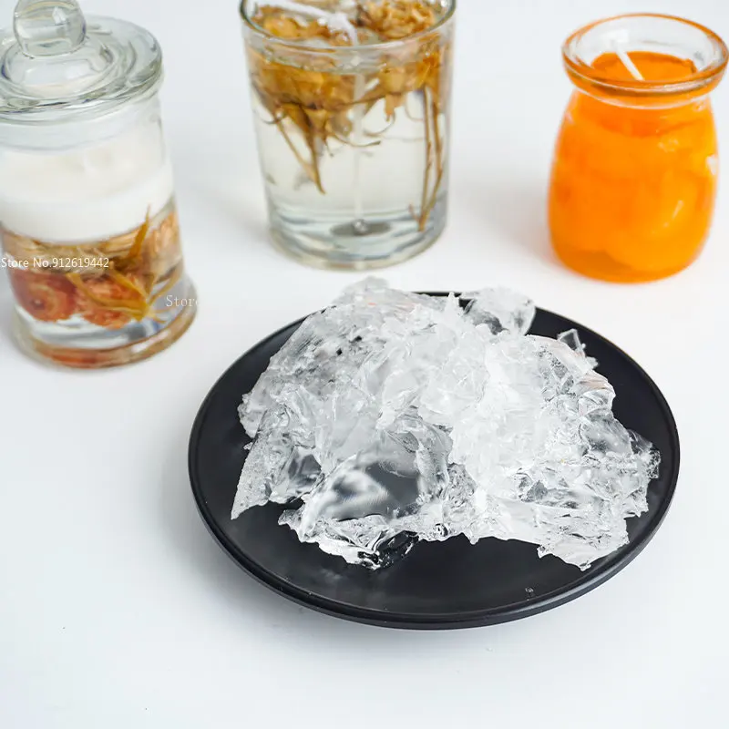 50g Natural Transparent Jelly Wax Candle Material DIY Wax Cup Wax Brand Making Materials Room Decoration Soy Wax Handmade Wax