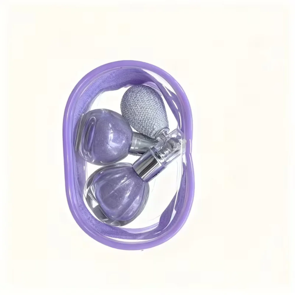 1個入り ハイライターパウダー グローセット アプリケーター＆トラベルケース付き - シマーハイライターメイク、汗に強い長持ちパウダー