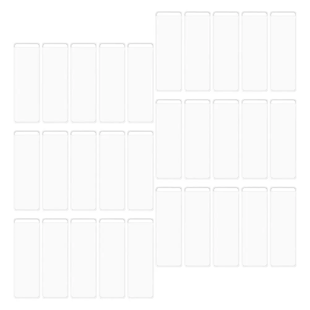 

40 set Self Adhesive Label Pockets Clear Plastic Card Holders For Office Filing Organization Index Tabs Storage Bins Folder