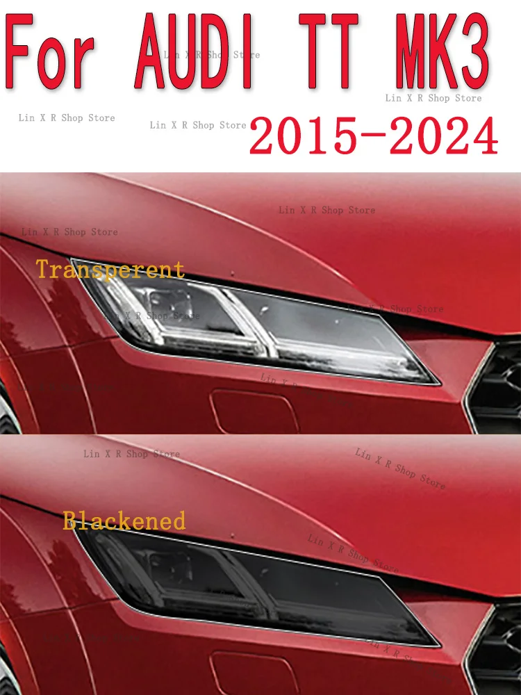 For AUDI TT MK3 (2015-2024) Equator Sport Car Exterior Headlight Anti-scratch Front Lamp Transparent TPU Protective Film Sticker