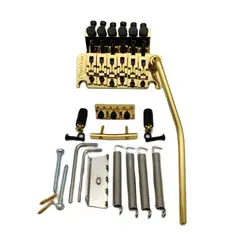 Left handed FR Special Tremolo Bridge Double Locking Tremolo System Bridge Stainless Guitar Parts Gold