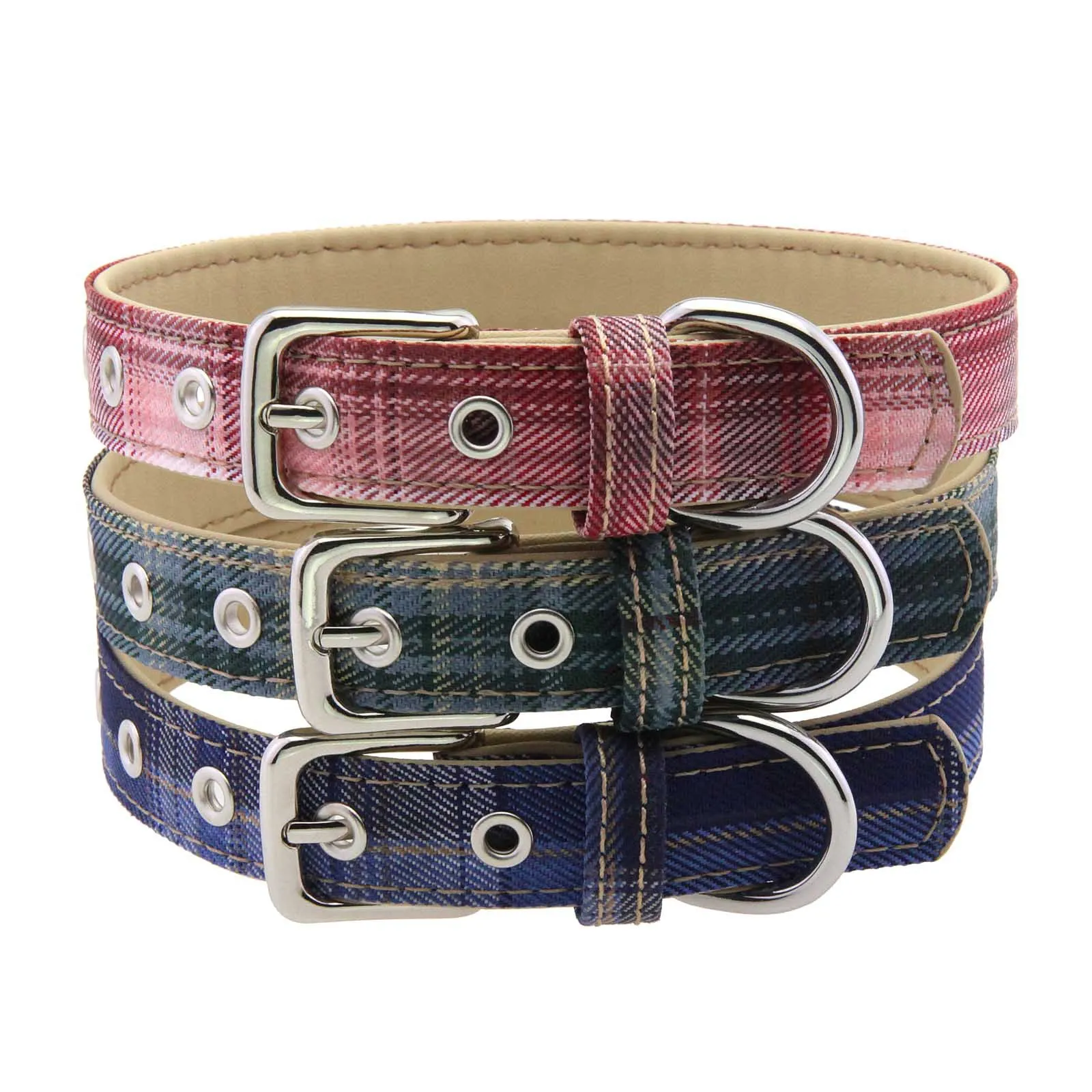 Punk Harajuku Fresh Sweet and cool Hot Girl Gradient color Adjustable Multicolored Leather Stainless steel Necklace Simple