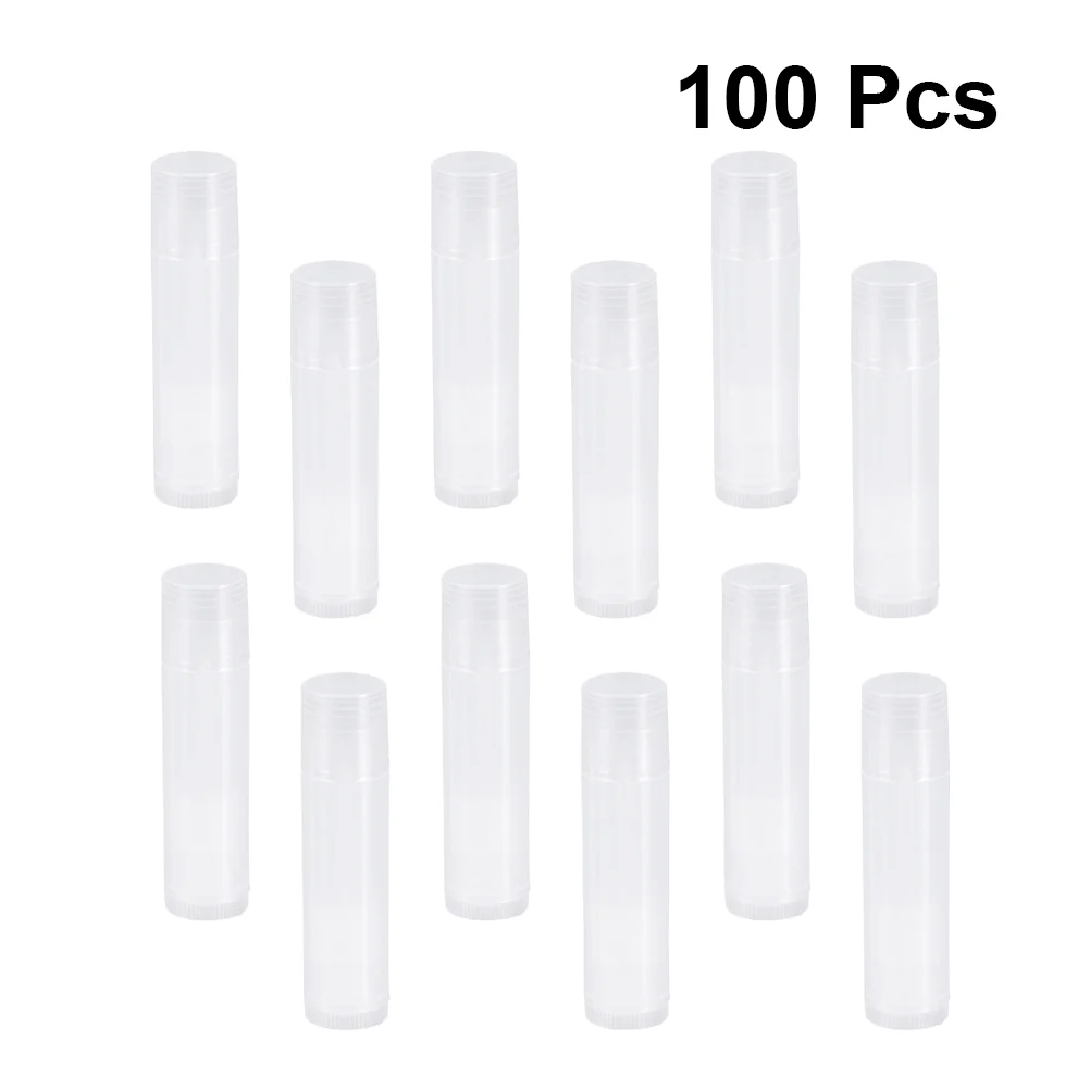 25pcs/ 50pcs 100pcs Empty Lip Balm Tubes Containers Refillable Lipstick Bottles for Crafting DIY Makeup Tool