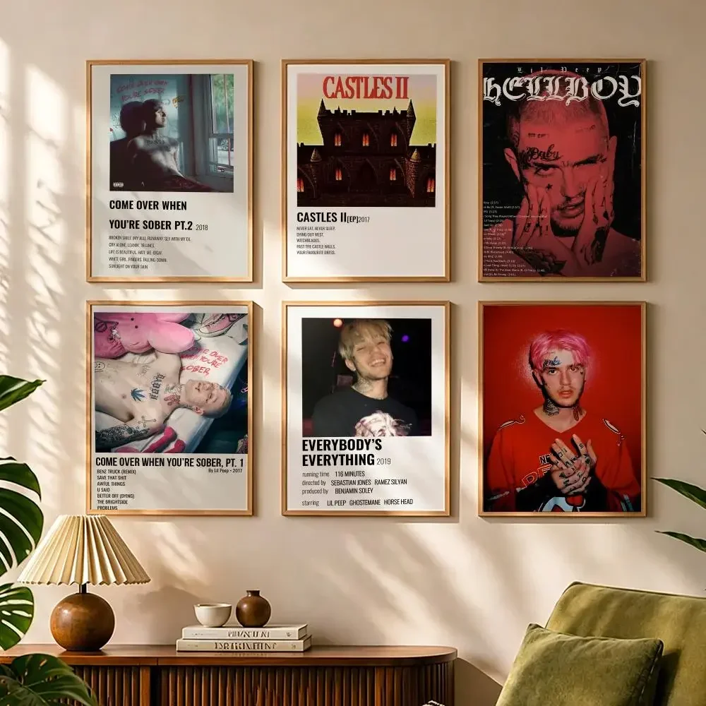 Singer L-Lil Peep album Painting  Canvas HD Poster Waterproof Fade Resistant Wall Art Print for Home Decor