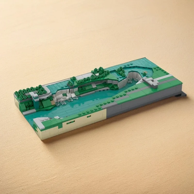 685 pièces MOC Niagara Falls modèle d'architecture blocs de Construction cadeau de noël Construction assembler bricolage brique jouets enfants anniversaire