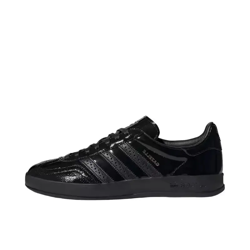 Adidas Originals Gazelle Indoor Scarpe da skateboard da donna da uomo Scarpe da allenamento antiscivolo, resistenti all'usura e comode nere