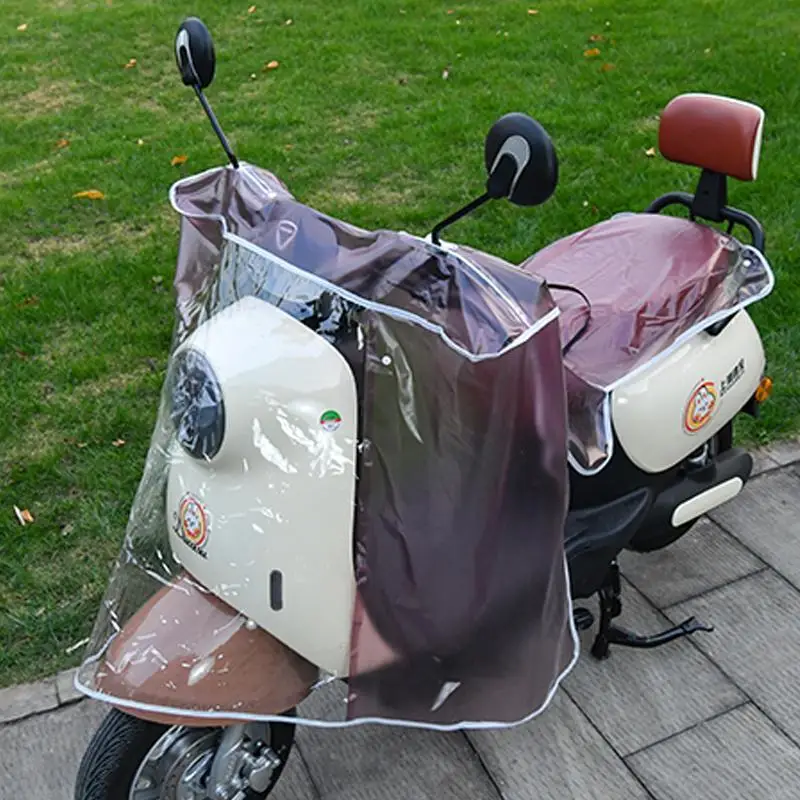 Electric Vehicle Dust Cover Translucent Thick Universal Protective Gear Waterproof Rainproof Rain Cover Electric Bicycle Cover - Image 3