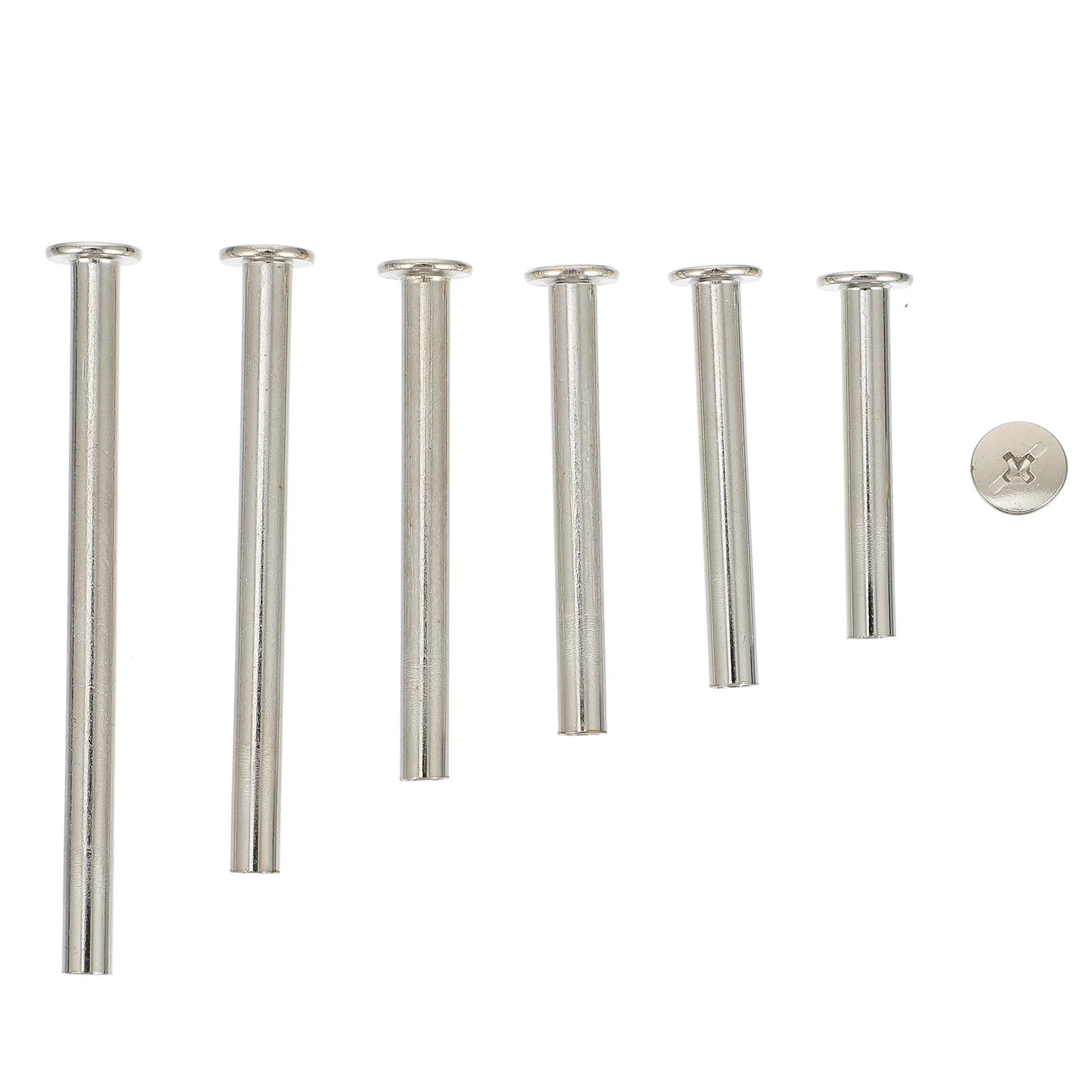 60Pcs Locking Screw Set for Craft Wood Album Scrapbook Binding DIY Binder Photo Book Account Calendar Carbon Steel