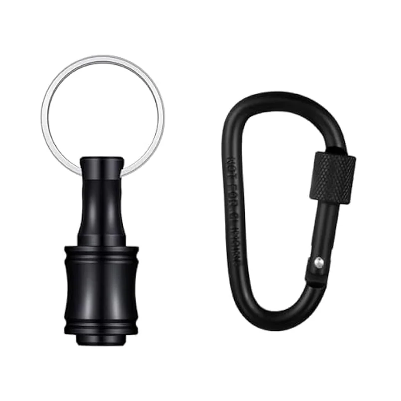 

ABBY-4Set 1/4Inch Portable Screwdriver Bits Holder Hand Extension Bar Drill Bit Screw Adapter Keychain For Screwdrivers Easy To