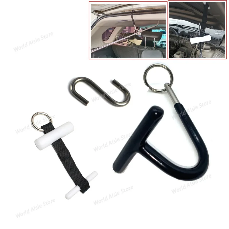Auto Dent Repair Support Tool, Nylon Strap with White Rod, Hook Accessories for Dent & Ding Repair