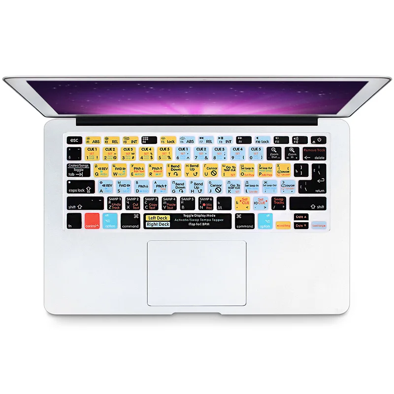 HRH Russian Serato Scratch LIVE Avid Media Composer Shortcut Hot Keys Keyboard Skin Cover Protector For Macbook Pro Air 13 15