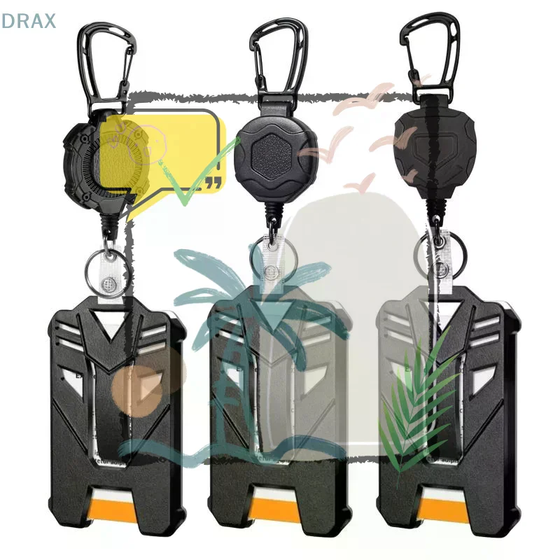 1pc Keychain Badge Scroll, Hanging Rope With ID Card Clip, Buckle And Keychain, Suitable For Outdoor Use And Safety