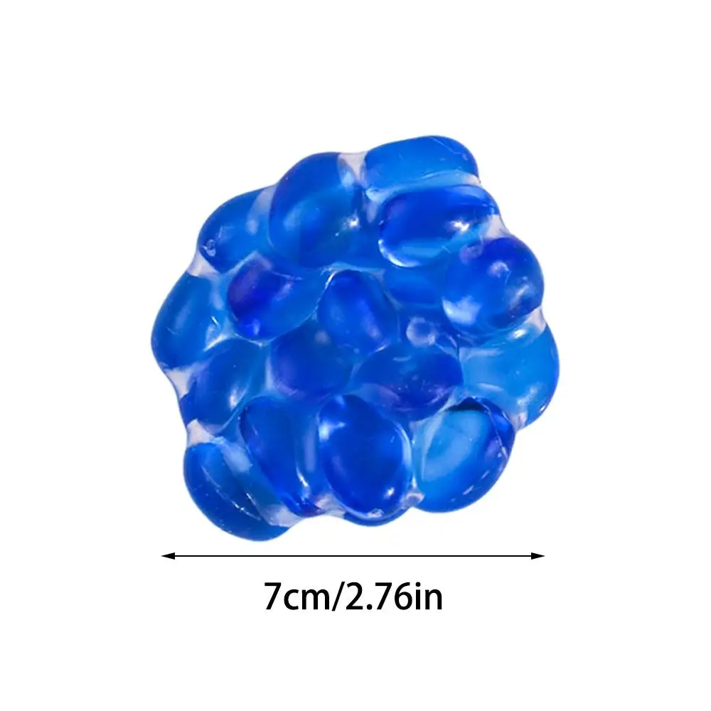 クリエイティブ粘着カラフルなビーズ絞りおもちゃストレスリリーフソフト解凍おもちゃ TPR 手作りボールピンチおもちゃ面白いギフト