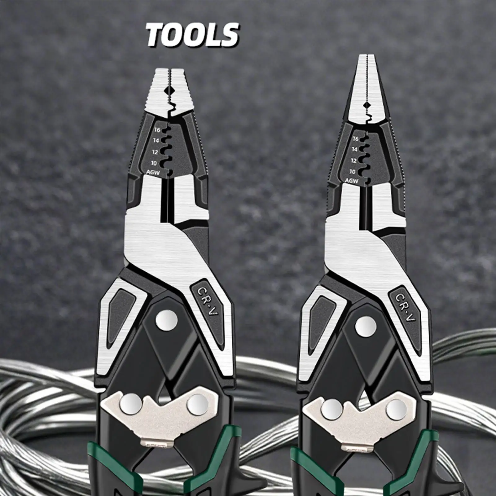 

Многофункциональные клещи для зачистки и обжима проводов, усиленные, высокоточные, для работы с клеммами и строительных работ