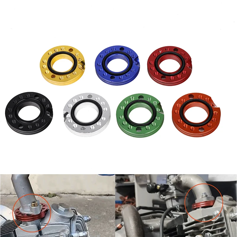 

Motorcycle Parts 28mm CNC Carb Carburetor Inlet Manifold Adjuster Universal Flange Spinner Plate Adaptor For Pit Dirt Bikes