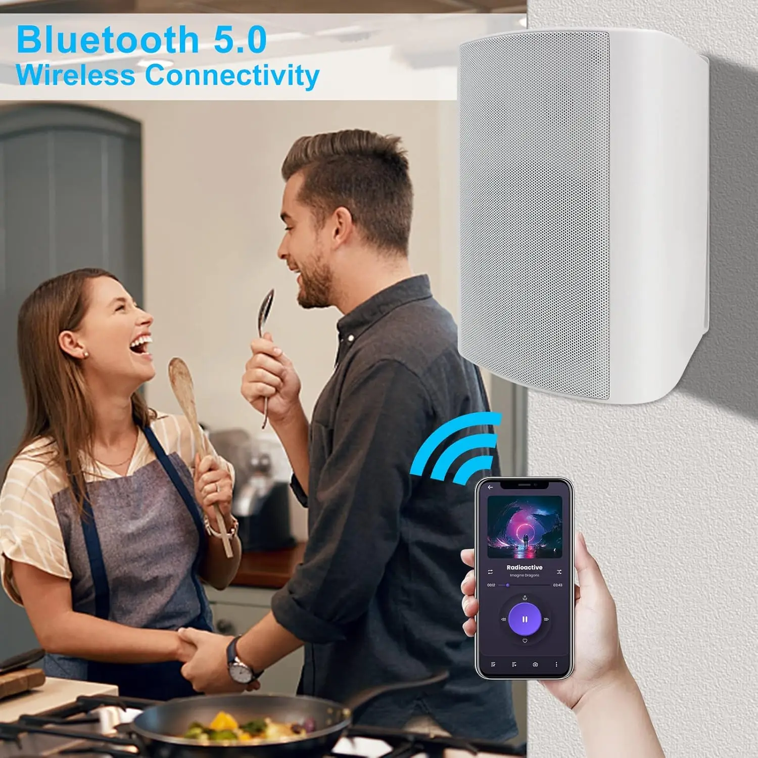 Imagem -05 - Herdio Alto-falantes Bluetooth para Ambientes Internos e Externos 6.5 400 Watts Montagem na Parede à Prova Dágua Resistente às Intempéries para Pátio Garagem Casa