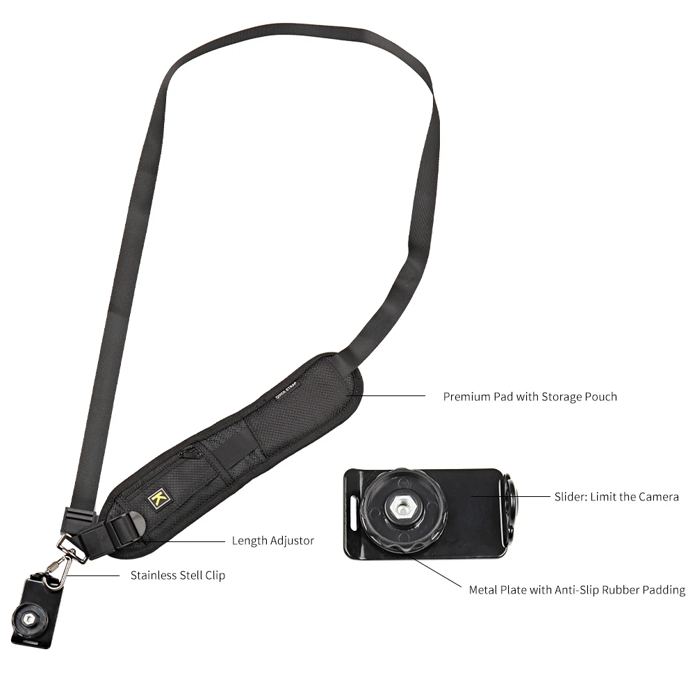 

SH Portable Shoulder Carry Camera Strap Quick Carry Speed Sling Soft Shoulder Sling Belt Neck Strap For Canon Nikon Camera DSLR