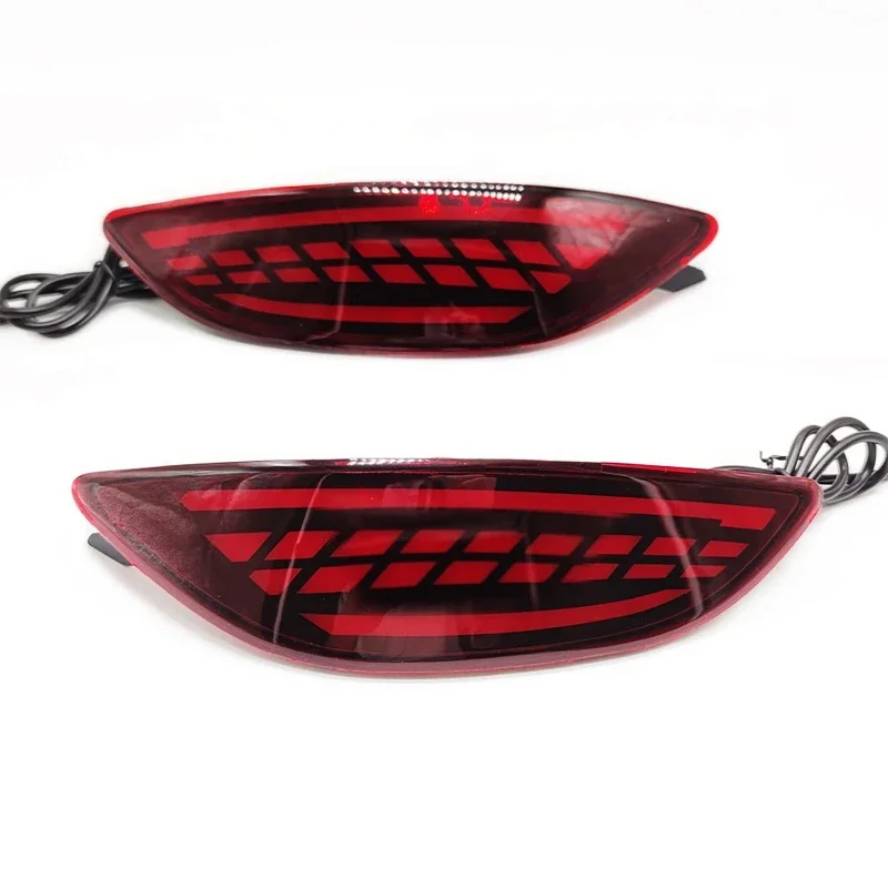 For Hyundai Accent Verna Solaris Brio 2008-2015 LED Rear Bumper Reflector Stop Brake Light Turn Signal Fog Lamp Car Accessories