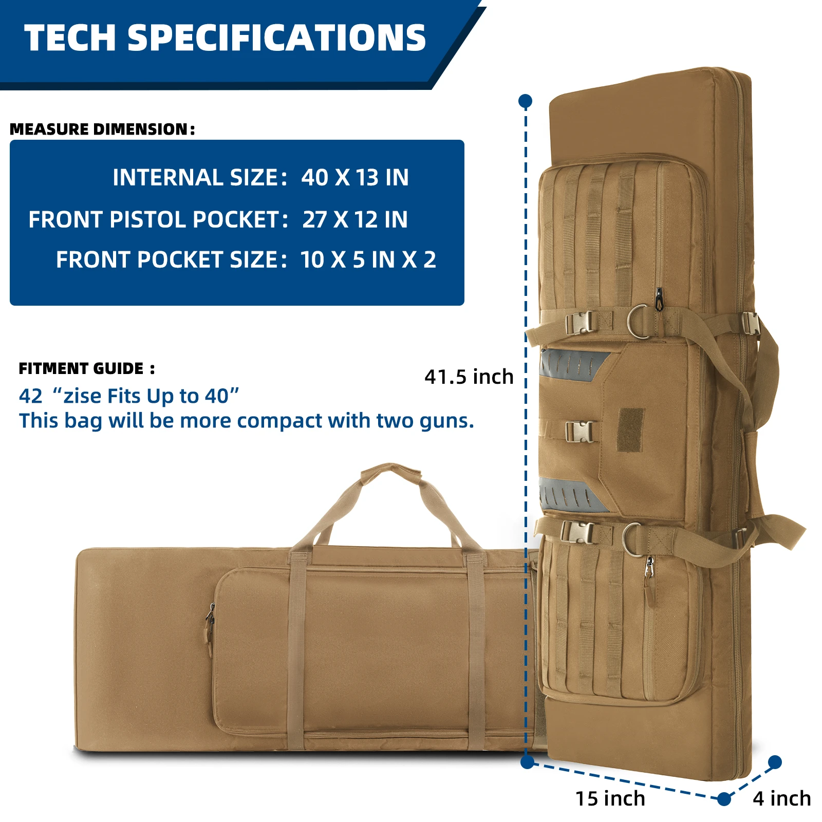 لينة بندقية حالة بندقية حقيبة حمل مقاومة اطلاق النار المدى التكتيكية مسدس تخزين في الهواء الطلق 36 "بوصة بندقية حالة المياه متعددة
