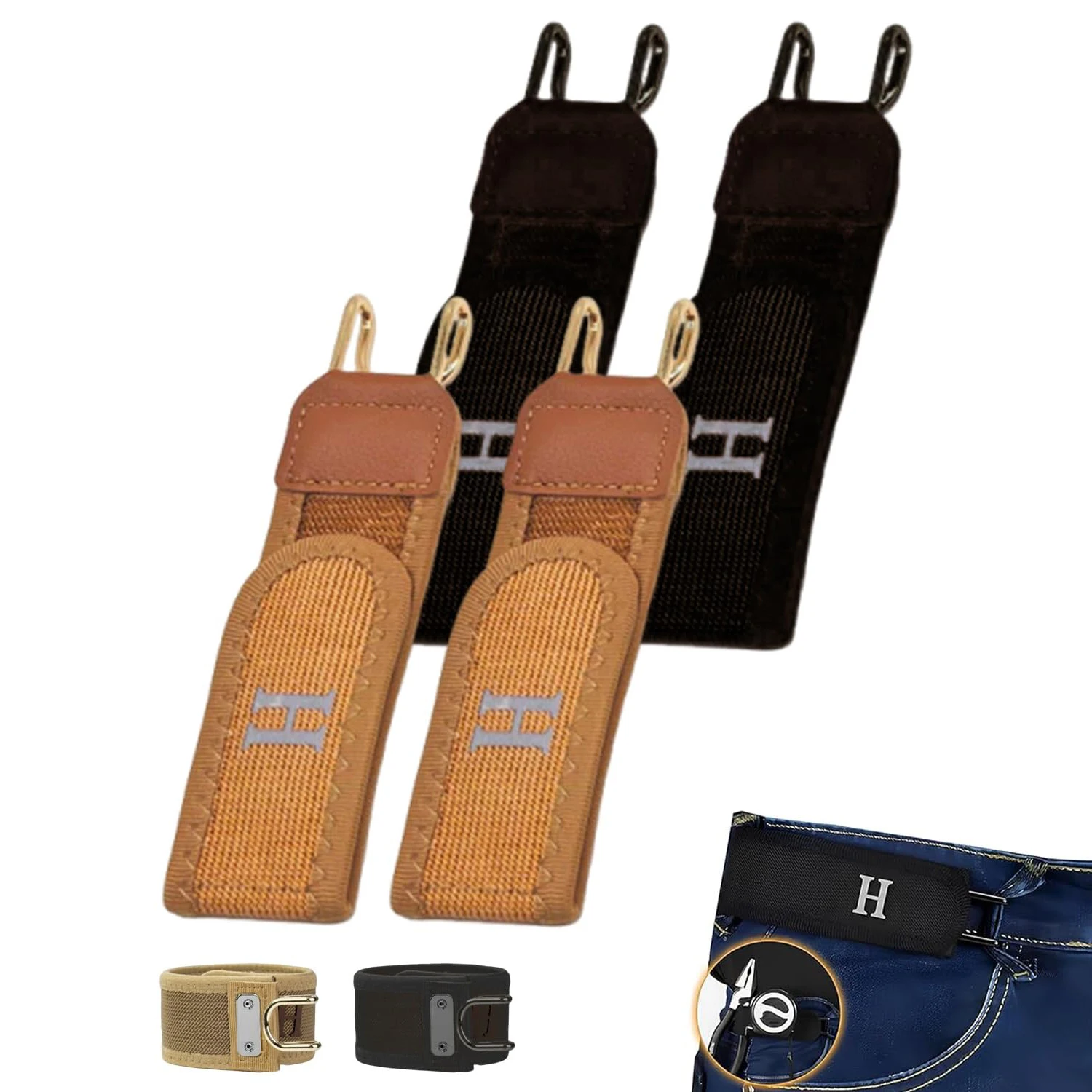 Ceintures de taille sans boucle pour hommes, Ultra-doux, sans boucle, élastiques, à la mode, confortables et élégantes, sans boucle, unisexe