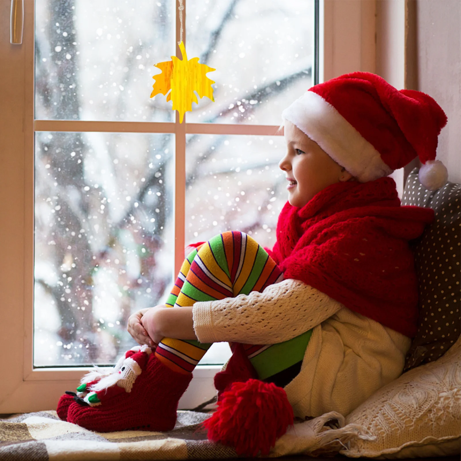 

21pcs Colorful Scratch Set Unfinished Wooden Fall Leaves Craft Kit For Diy Painting Hanging Ornament Decor Thanksgiving