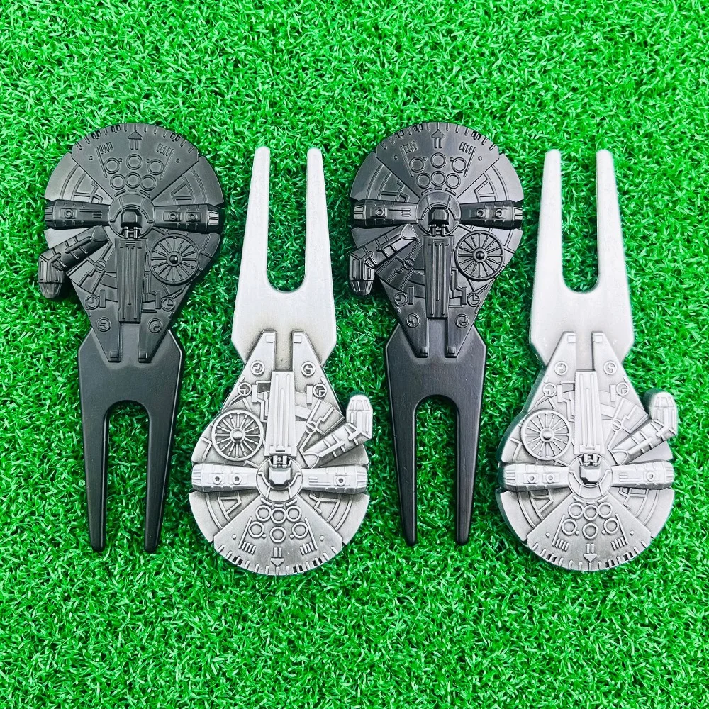 Neues Kreatives Raumschiff-Golf-Divot-Tool aus Zinklegierung in Grün mit Magnetischer Rückseite, Golf-Zubehör und -Ausrüstung – Detail 11