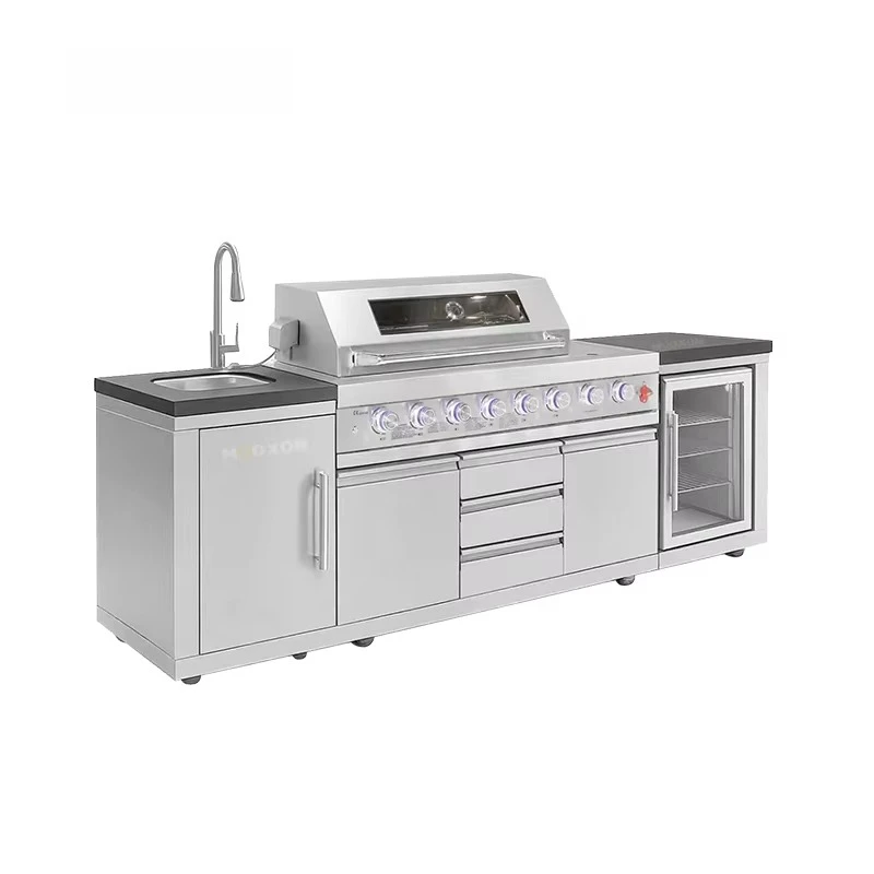 Outdoor Kitchen Grill 304 Stainless Steel Grill with Large Grill Mesh for Fast Heating