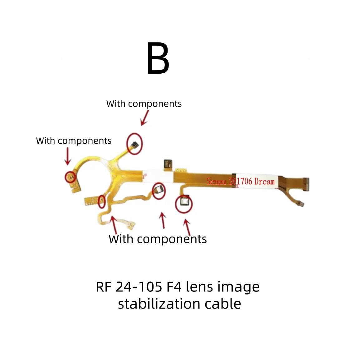 For Canon RF 24-105 F4 IS Lens OIS Anti-Shake Flex Ribbon Cable Replacement, Vulnerable Easy-Broken Lens Flex Cable With Partial