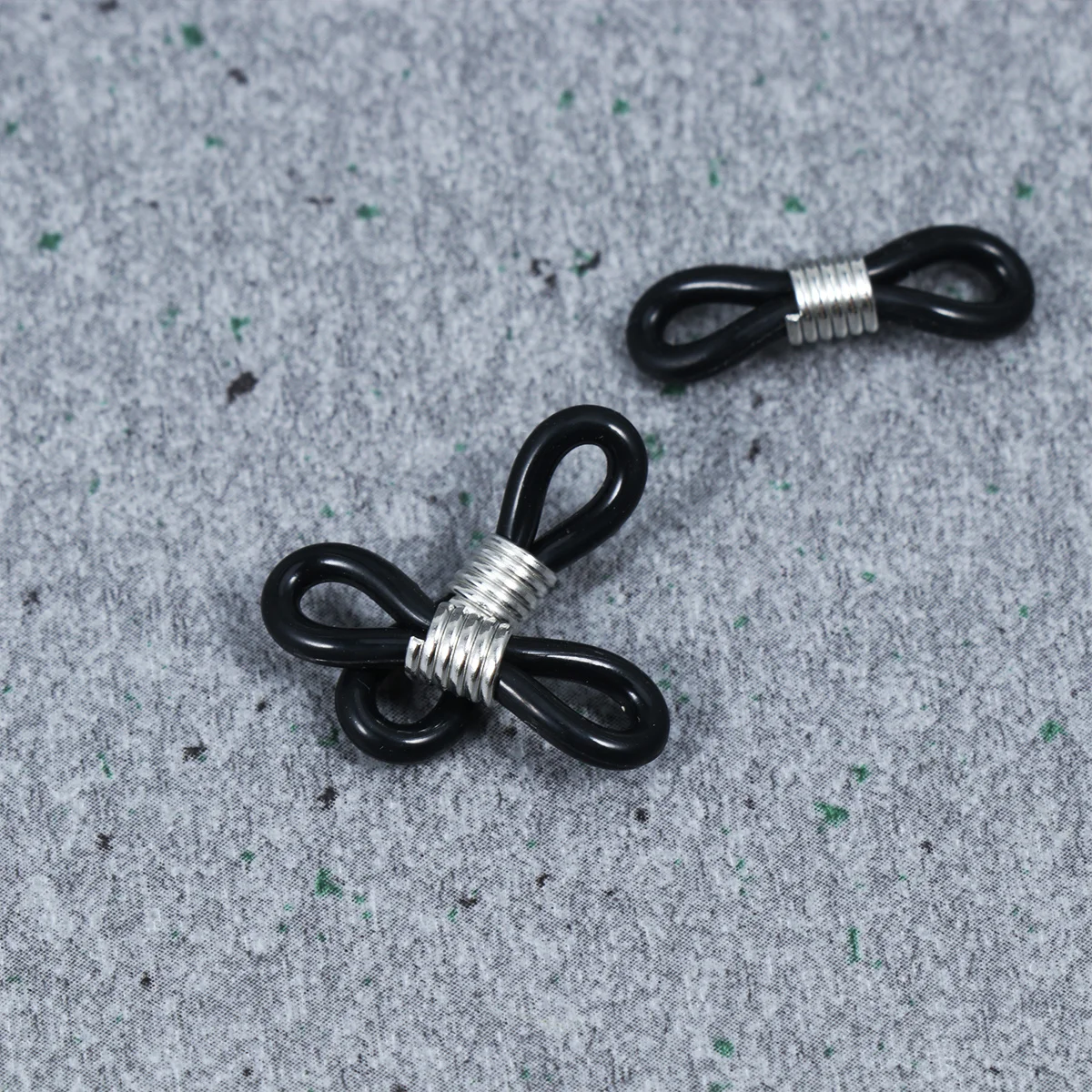 

100Pcs Eyeglasses Chain Silicone Ring Durable Adjustable Non-Slip Spring Buckle Fixing Holder Glasses Chain Cord Tieing Ring