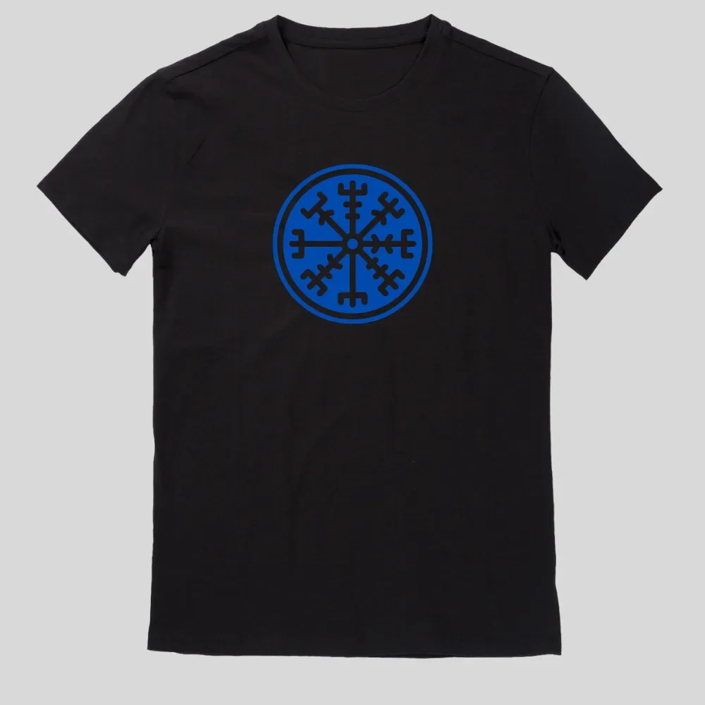 Vegvisir Compass Rune Viking Signpost Men's T-Shirt High Quality 100%Cotton Short Sleeve