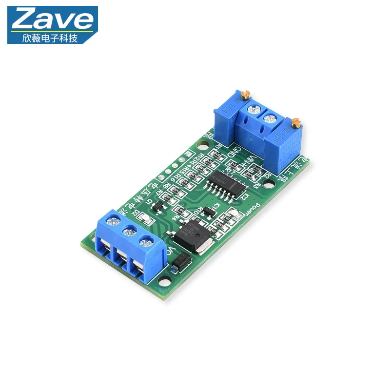 Voltage-to-Current Signal Converter, 0-2.5V/3.3V/5V/10V/15V/24V to 4-20mA Transmitter