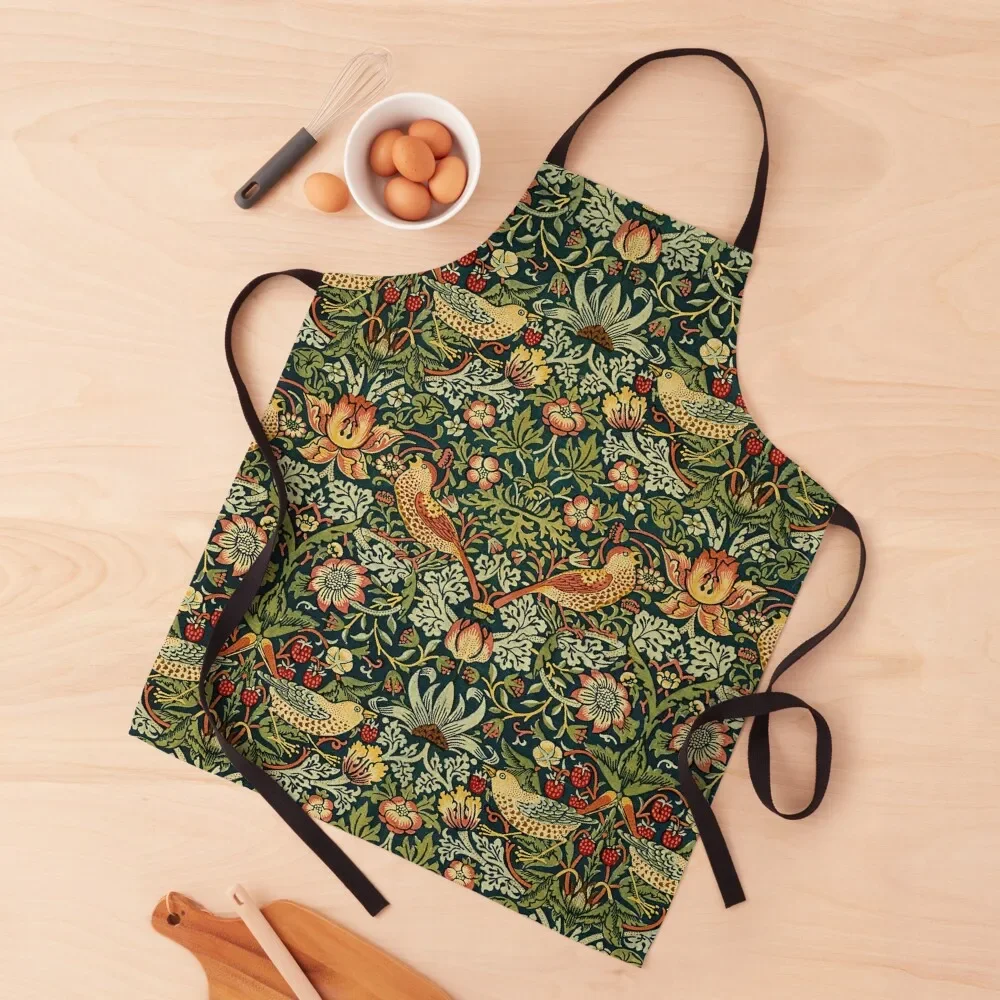 Strawberry Thief (Pattern) - William Morris Apron Men'ss work ladies Apron