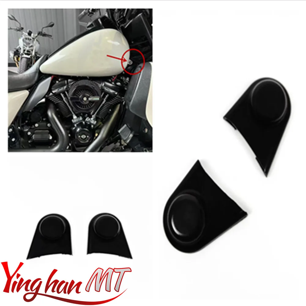 

2Pcs Black Rubber Motorcycle Screw Nut Bolts Covers Waterproof For Harley Davidson Touring Road King FLHTK 08-23 Accessories
