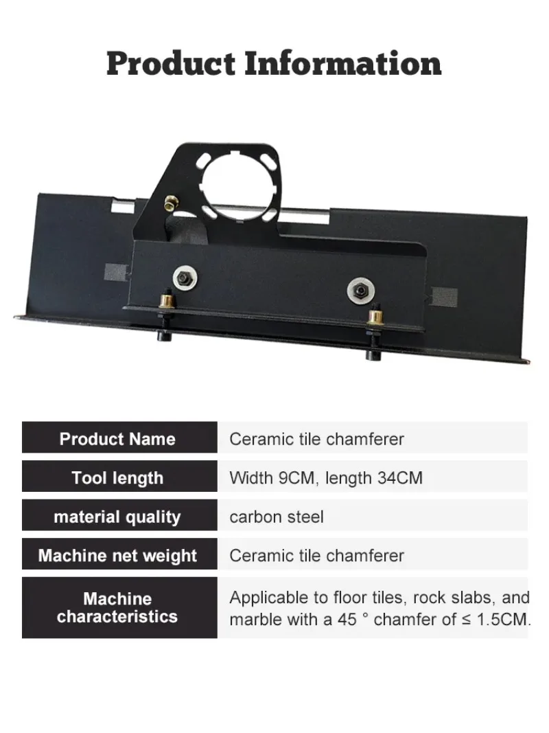 

1 шт. металлическая плитка, угол 45 градусов, режущий инструмент, универсальный резак для керамической плитки, фаска сиденья для строительства камня, инструмент для резки угла