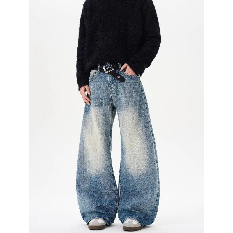 Jean rétro américain Cleanfit Waed lame de bambou pour hommes et femmes, pantalon ample décontracté, jambe droite, résistant aux coupures