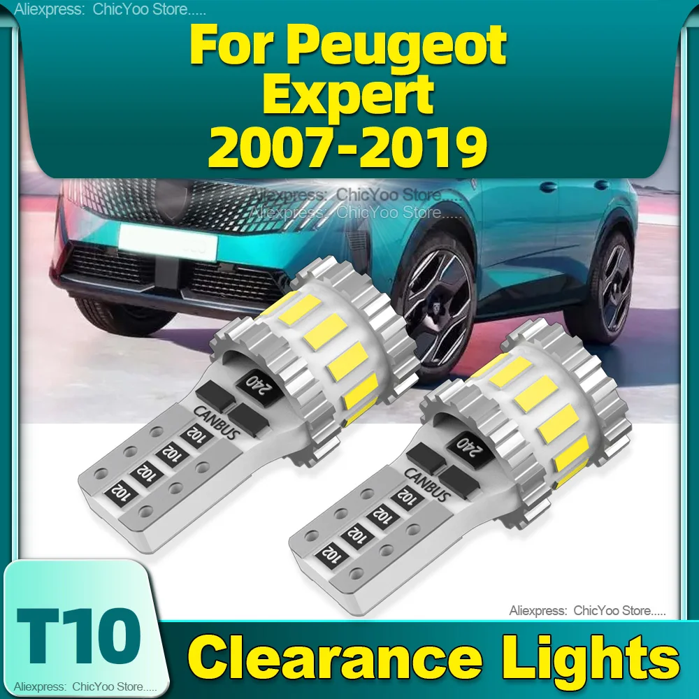 

W5W Clearance Lights T10 Led Bulbs Canbus 18SMD 6000K Lamp 12V For Peugeot Expert 2007 2008 2009 2010 2011 2012 2013 2014-2019