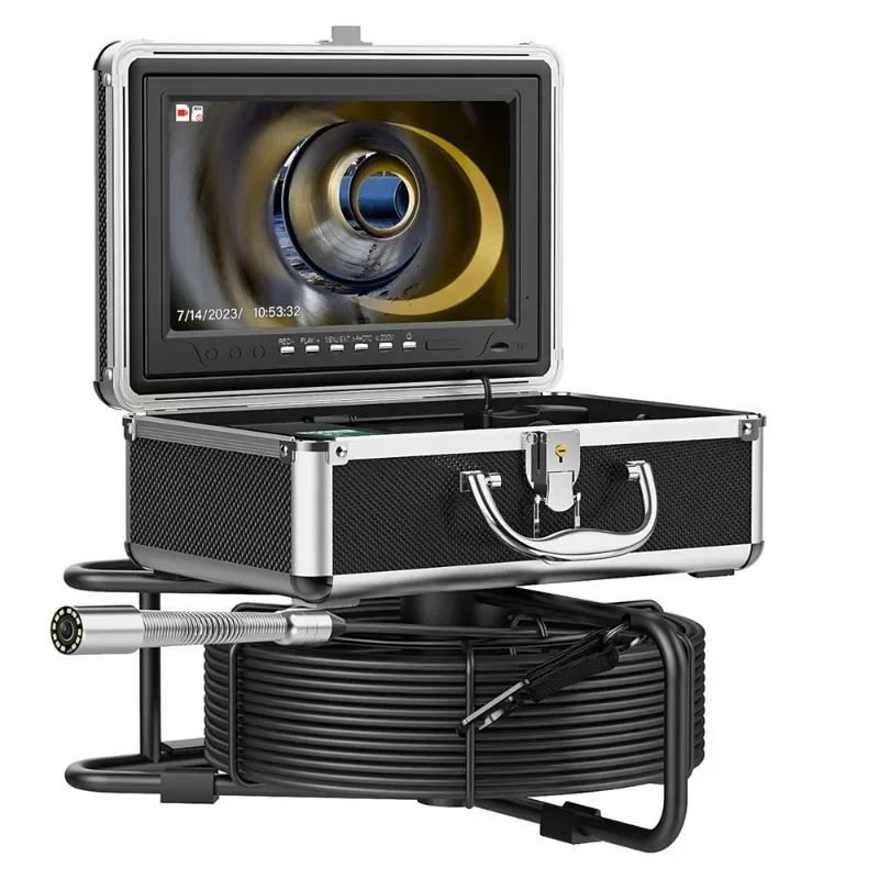 

10-Inch large screen industrial pipeline endoscope endoscope inspection system sewer camera 23MM IP68 waterproof
