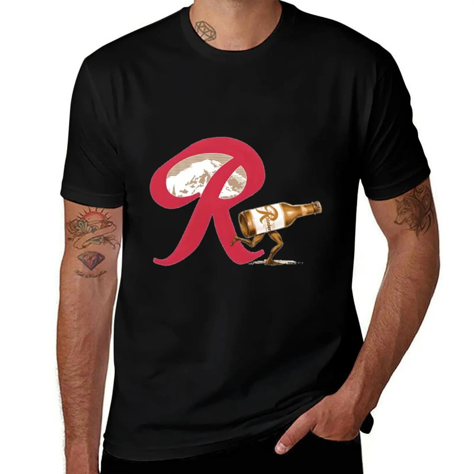 Classic Retro Brewery-Rainier Logos Essential T-Shirt Tough Fabric Work Tee T-Shirt