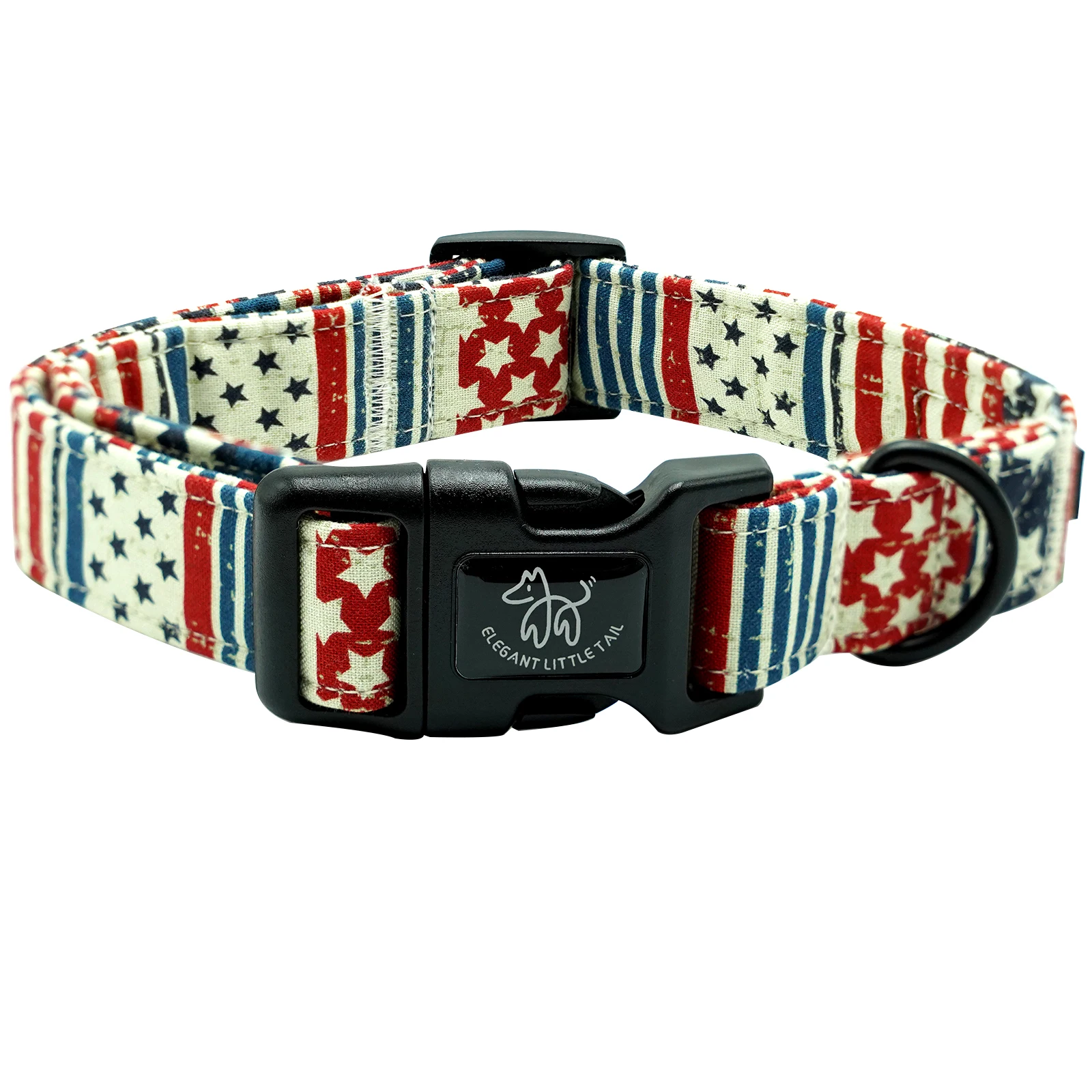 American Flag Dog Collar, 4 of July Dog Collar Heavy Duty Adjustable Patriotic Dog Collars for Collars Independence Day