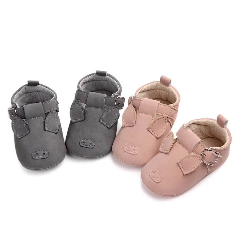 2022 Cute Animal Baby Shoes Boys Girls Soft Leather Moccasins Shoe Spring Infant Prewalkers Toddler Boy Newborn First Walkers