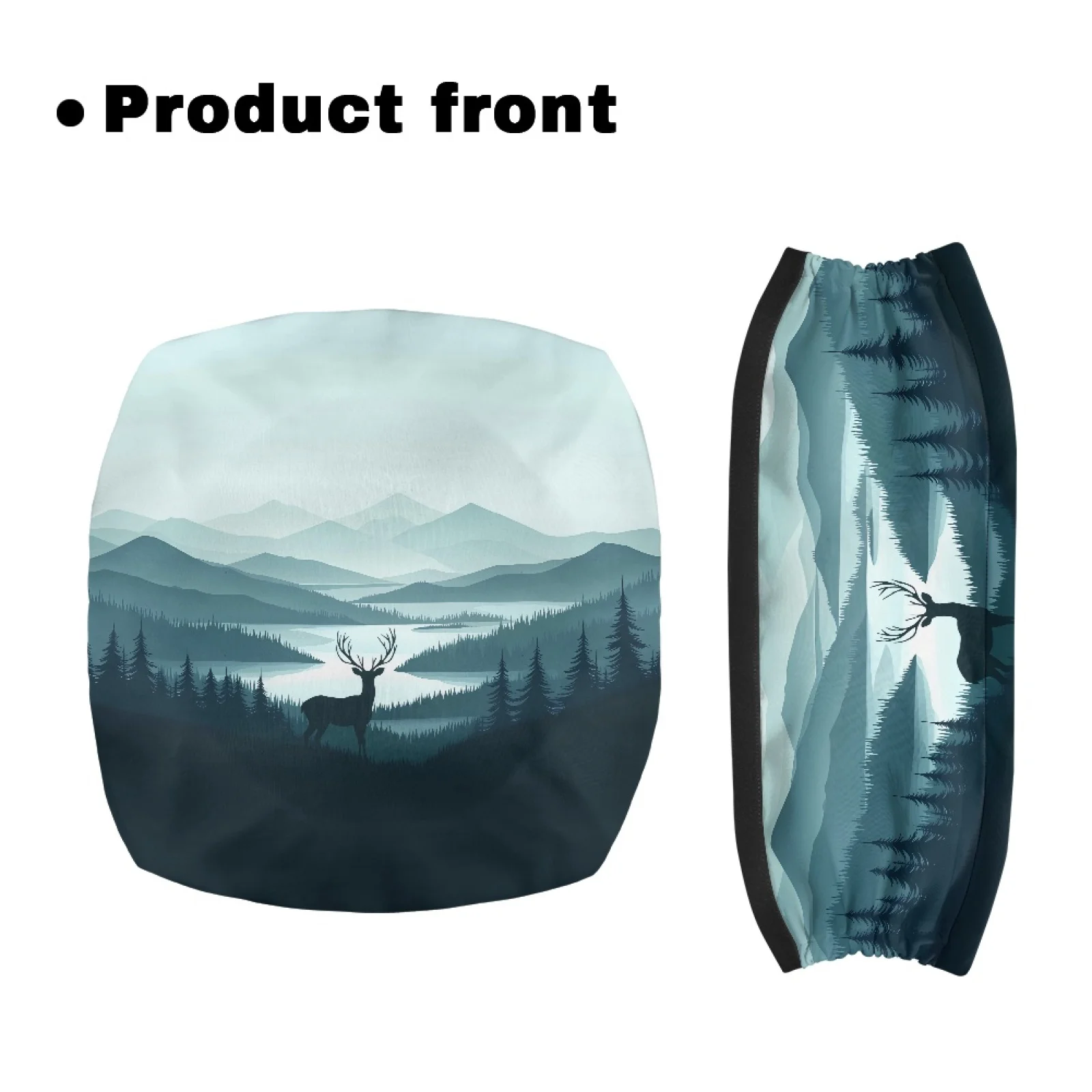 Coloranimal Elastic Band Easy to Install 2 Pcs Walker Seat Cushion for Unisex for Outdoors Mountain Deer