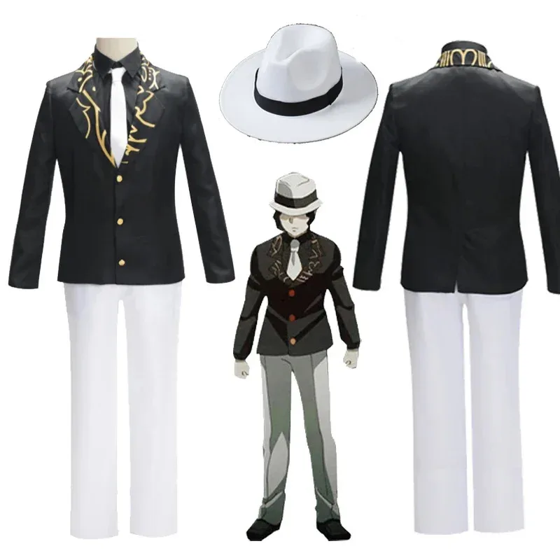 

Anime Cosplay Kibutsuji Muzan Costume Uniform Hat Suit Halloween Costume Men Women