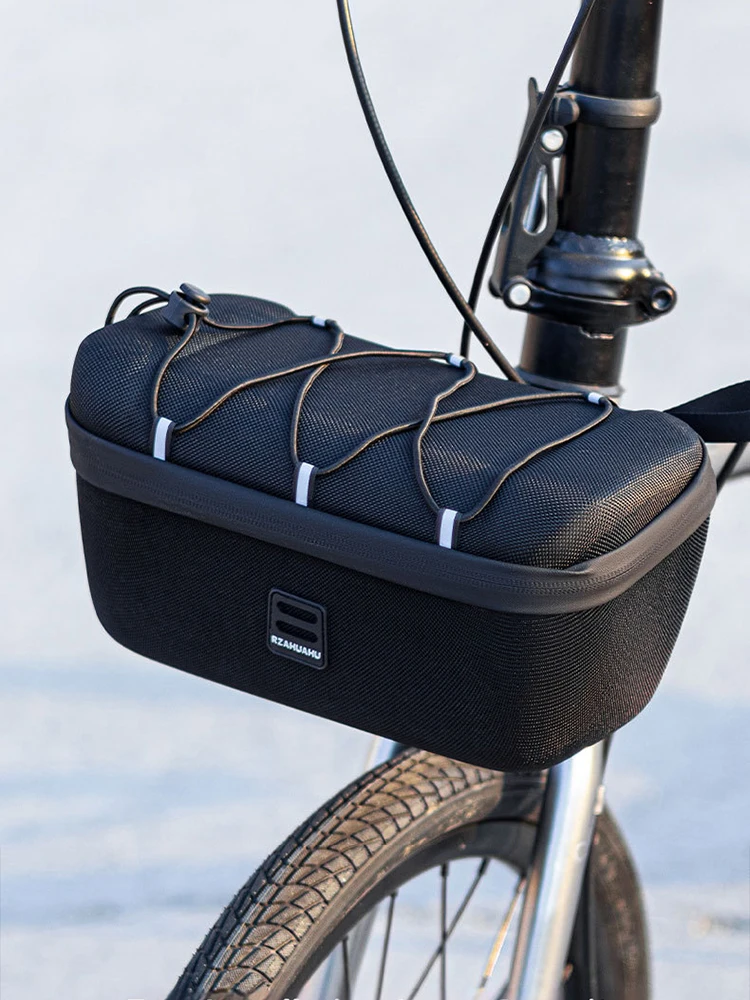 AliExpress OFFBONDAGE 4L EVA Hard Shell Bicycle Front Bag Waterproof Folding Bike Handlebar Bag Portable Cycling Storage Pouch for Brompton