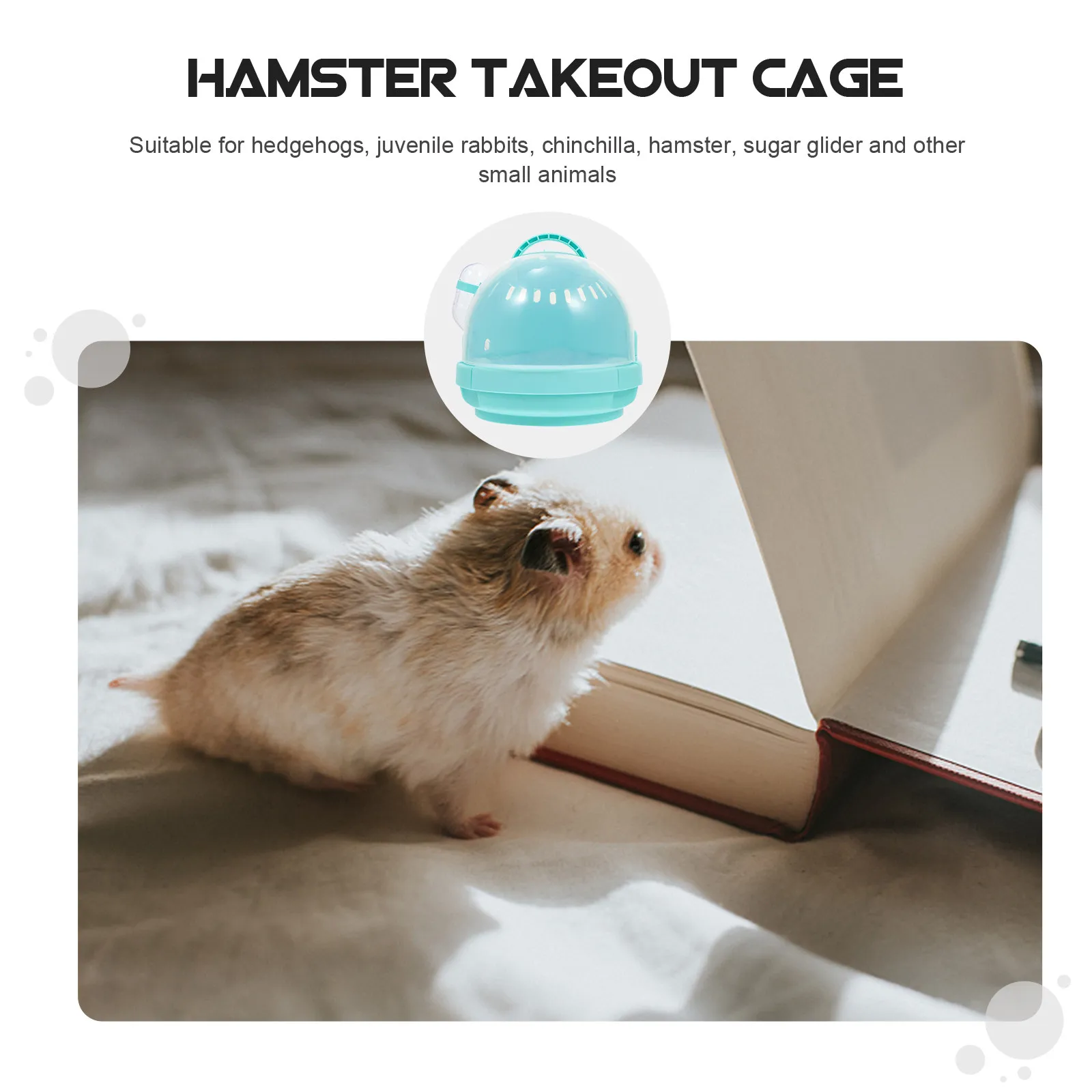 Premium Pet Travel Carrier Cage Small Animal Hamster Hedgehog Chinchilla Squirrel Sugar Glider Portable Breathable Comfortable